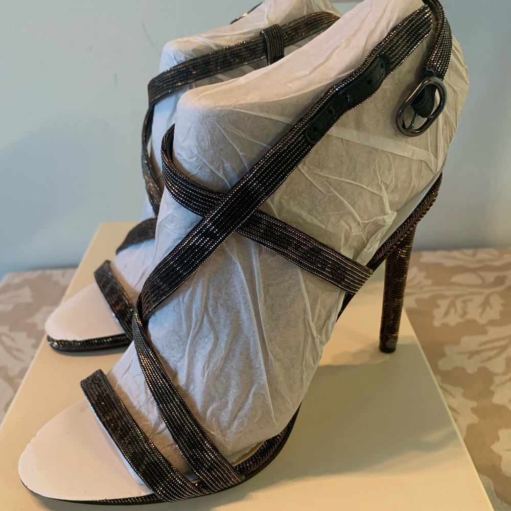 Vince Camuto Black Multi Holo Leopard Heels - Brand New, Never Worn